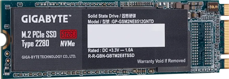 Gigabyte GIGABYTE M.2 PCIe SSD 512GB