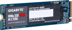 Gigabyte GIGABYTE NVMe SSD 256GB
