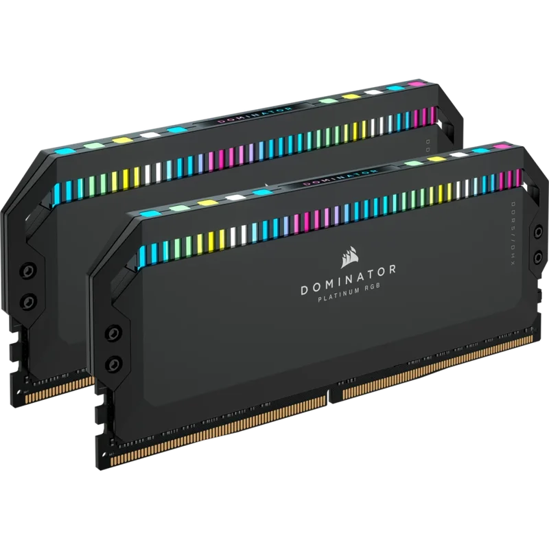 DOMINATOR® PLATINUM RGB 32GB (2x16GB) DDR5 DRAM 7800MT/s CL36 Memory Kit — Black