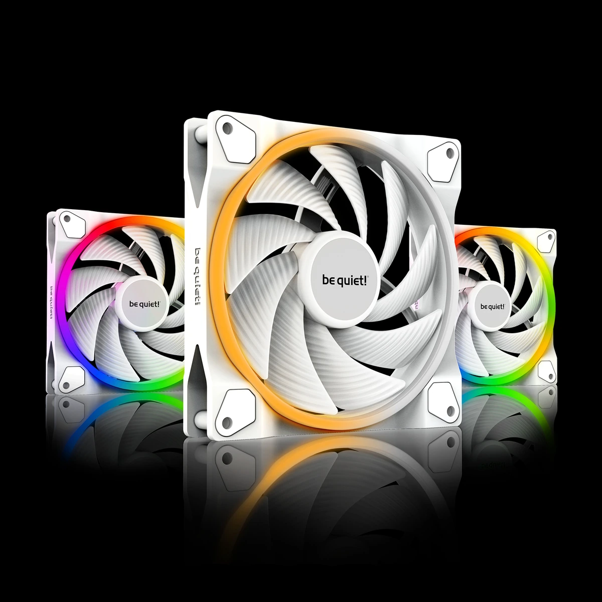 be quiet! Light Wings White 140mm PWM high-speed Pack 3